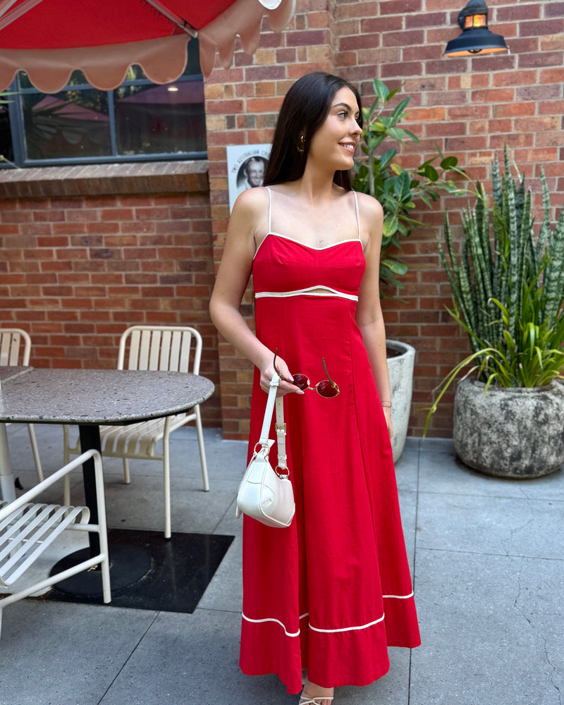 Rue Maxi Dress // Cranberry