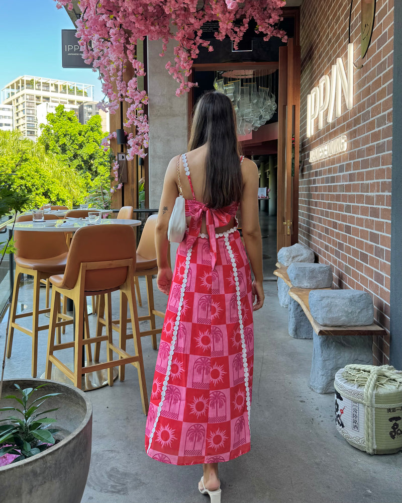 Lena Maxi Dress // Raspberry