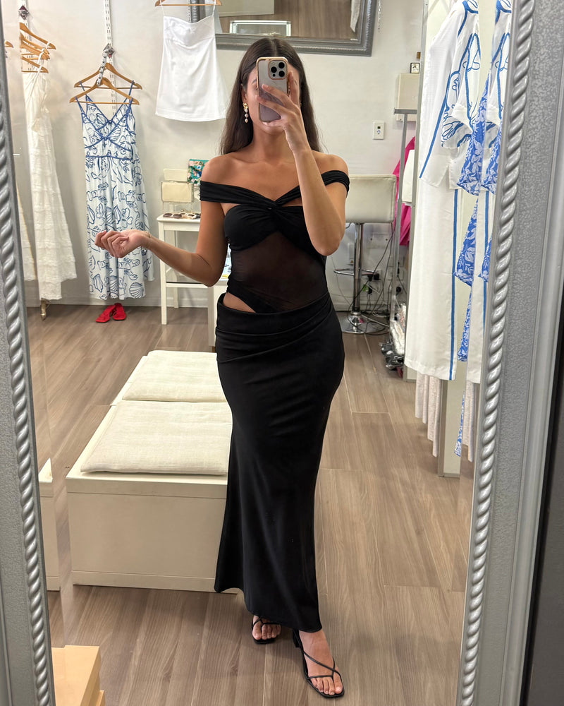 Rumi Slip Dress // Onyx