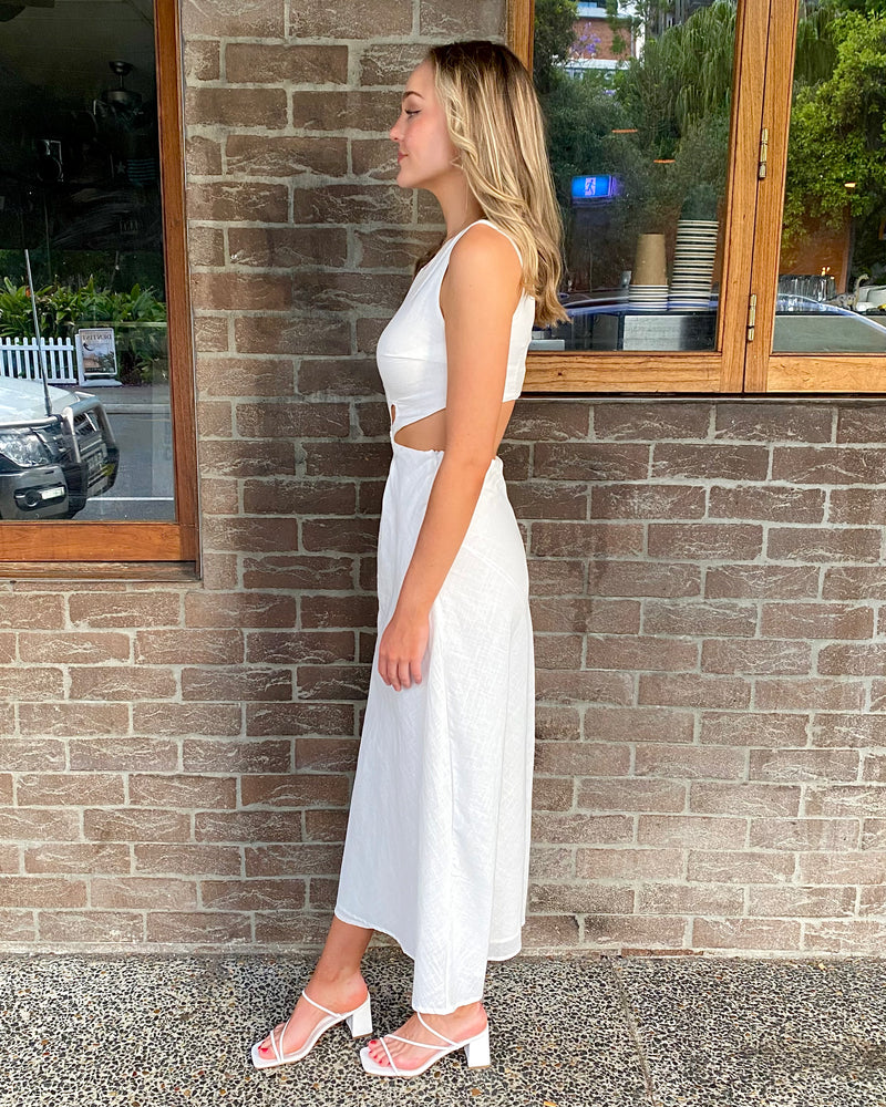 Selene Maxi Dress // White