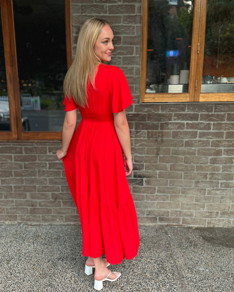 Hatice Maxi Dress // Rouge