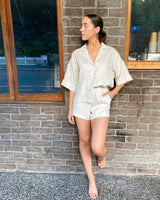 Cuba Linen Shorts // Sand