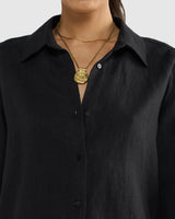 Imali Linen Shirt // Pepper