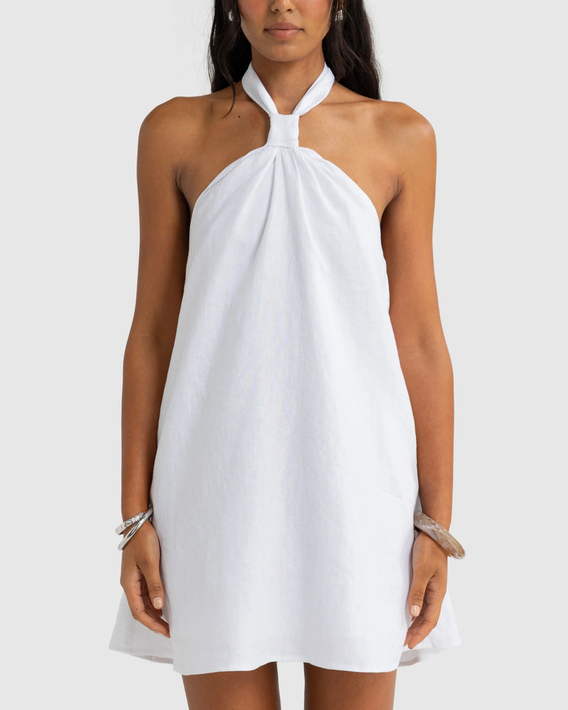 Samala Linen Mini Dress // Salt