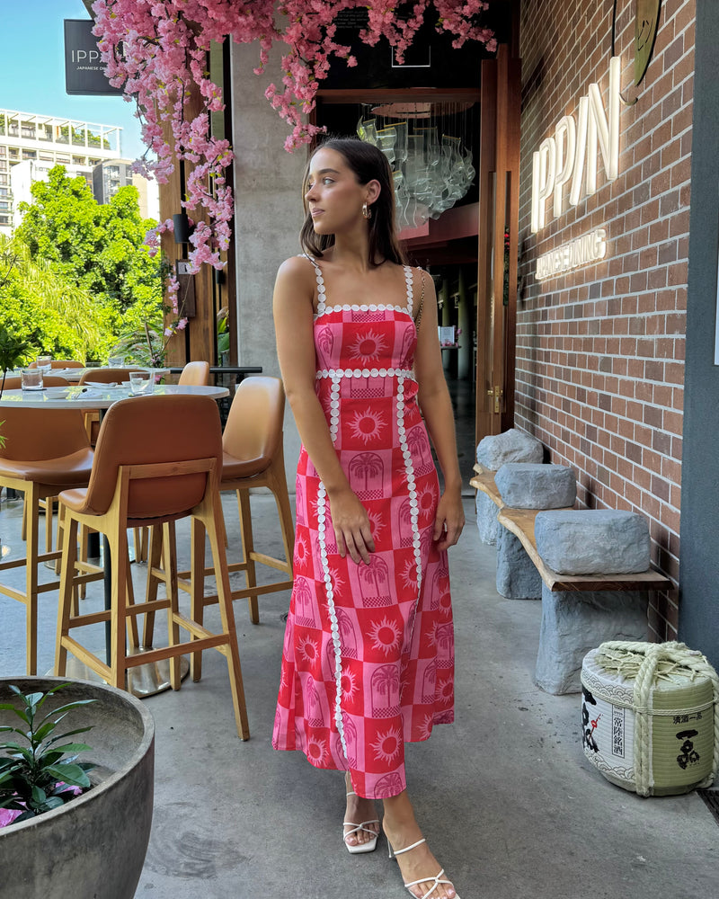 Lena Maxi Dress // Raspberry