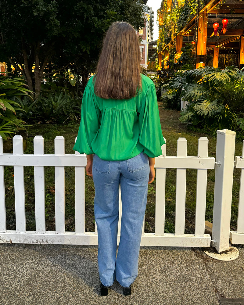 Heidi Blouse // Emerald