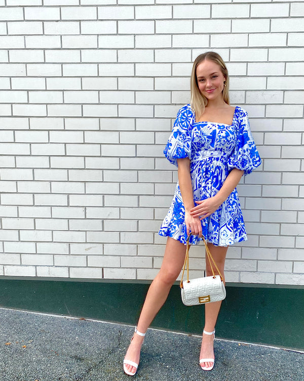 Pelly Mini Dress // Santorini