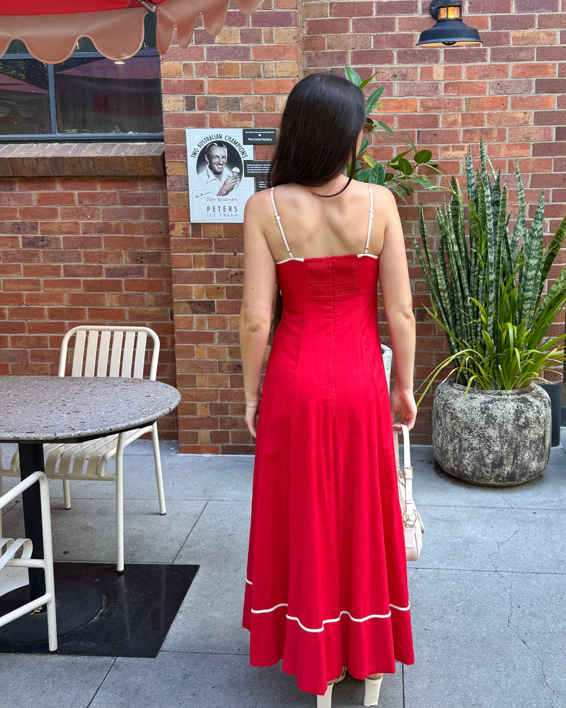 Rue Maxi Dress // Cranberry