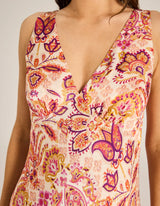 Sundara Magnolia Maxi Slip Dress // Sangria | Tigerlily
