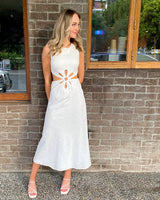 Selene Maxi Dress // White