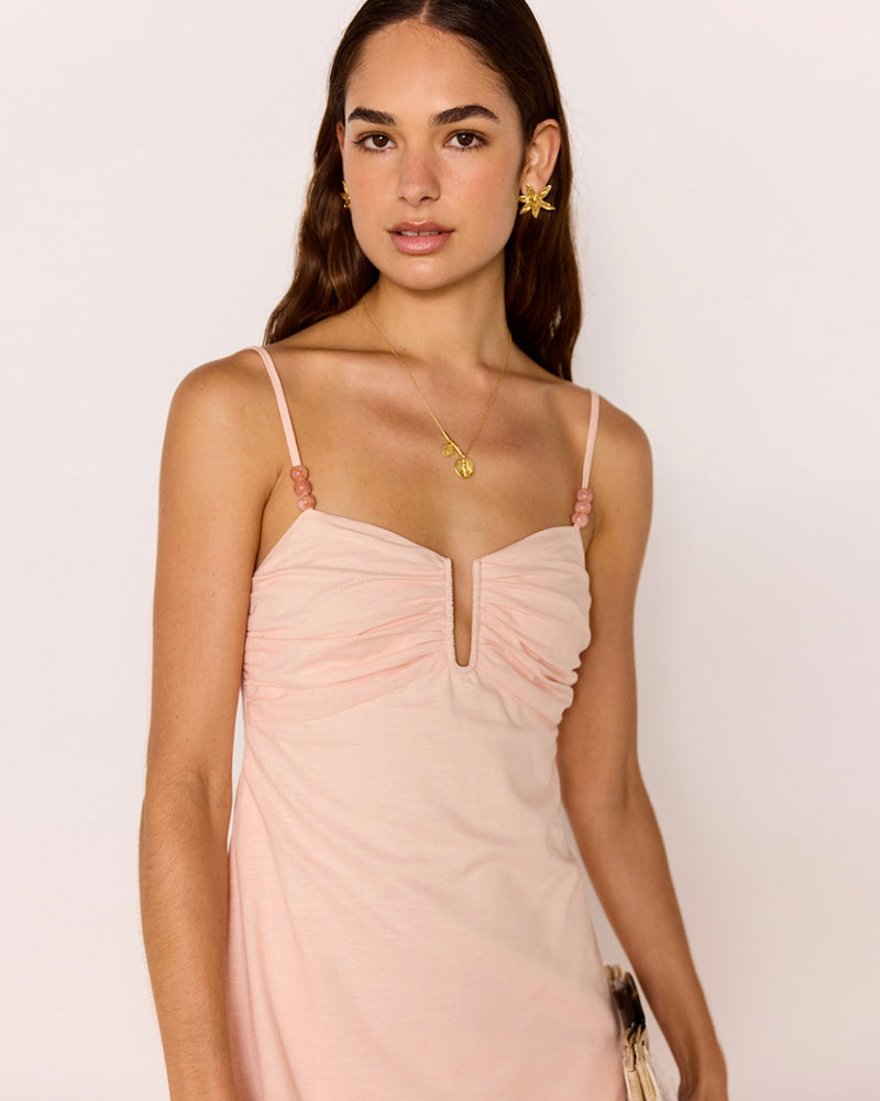 Jenae Mini Dress // Peach
