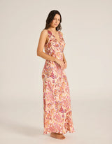 Sundara Magnolia Maxi Slip Dress // Sangria | Tigerlily