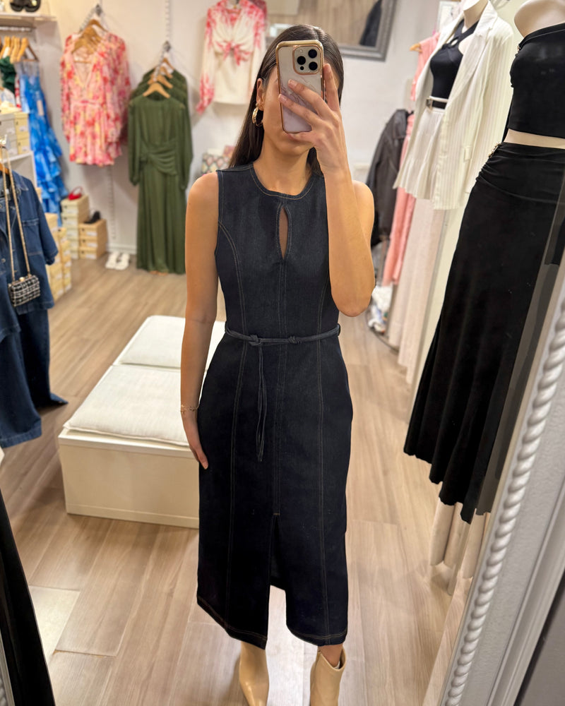 Andi Midi Dress // Dark Denim