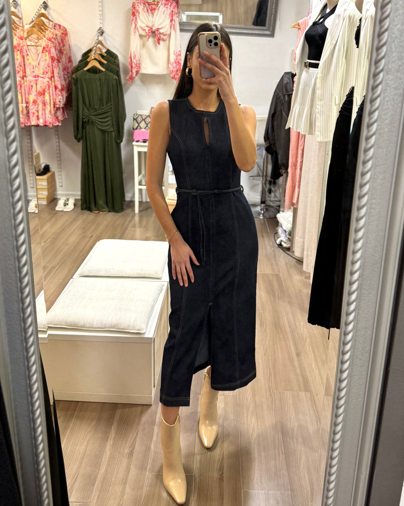 Andi Midi Dress // Dark Denim