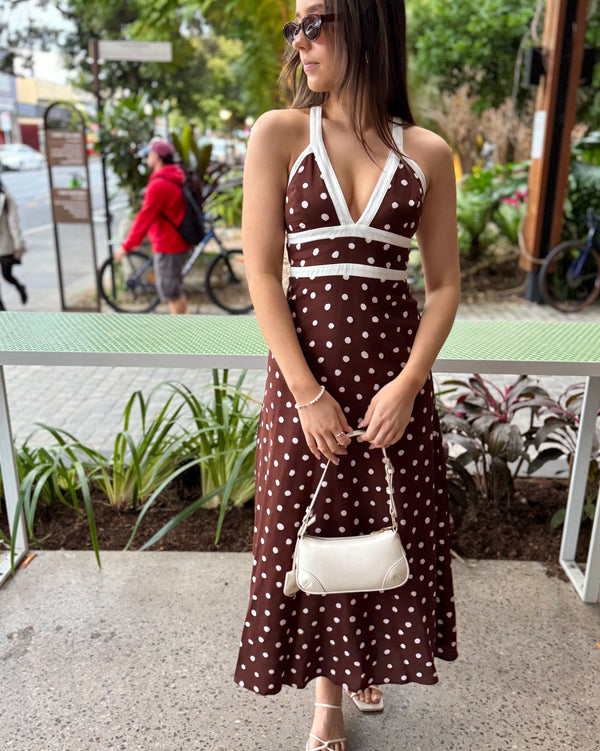Zesty Maxi Dress // Polka Dot