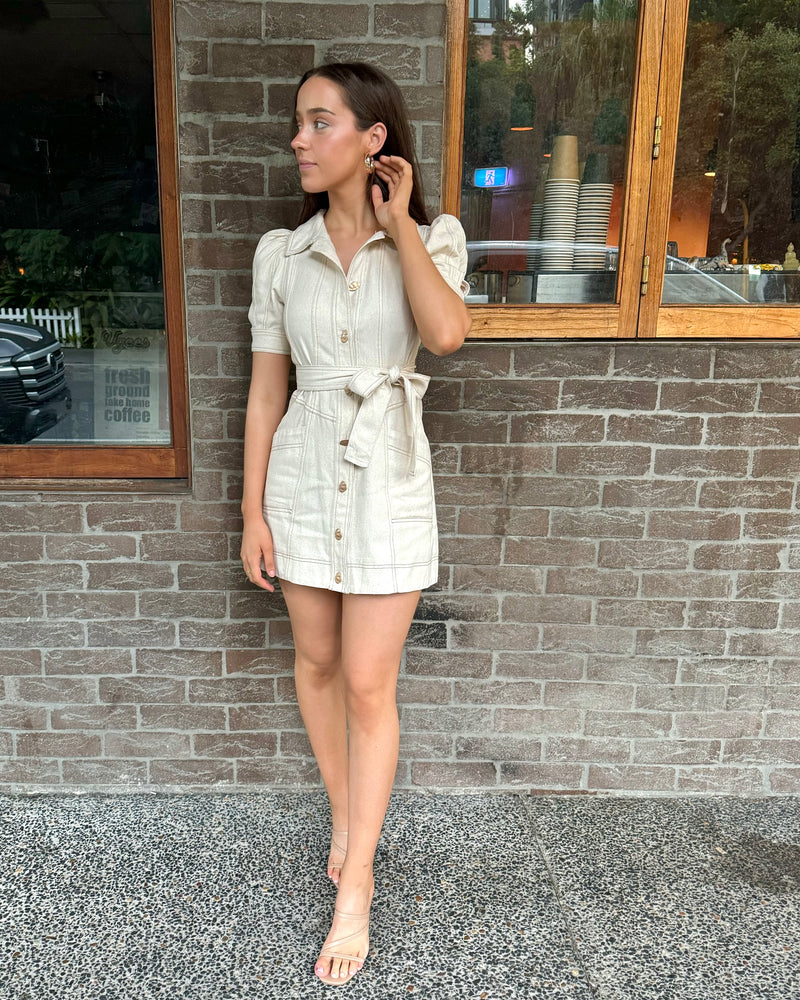 Bobbi Mini Dress // Sand