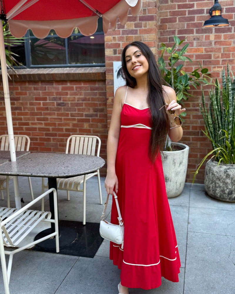 Rue Maxi Dress // Cranberry