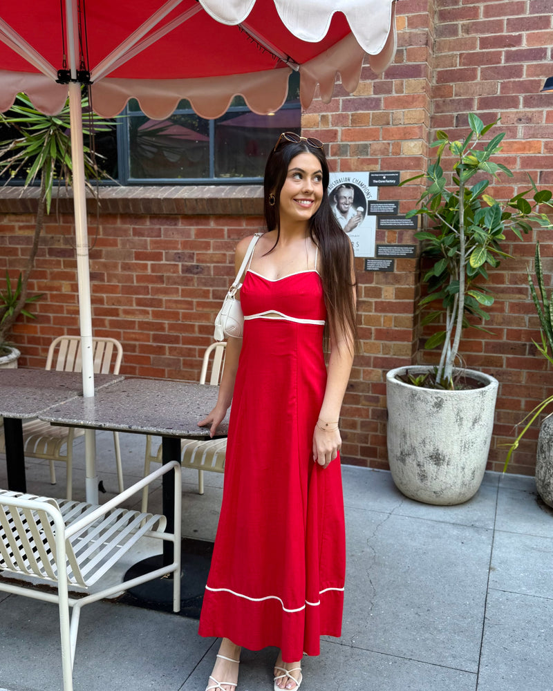 Rue Maxi Dress // Cranberry
