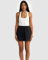 Montie Linen Shorts // Pepper