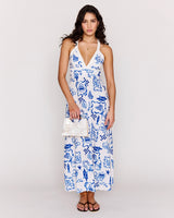 Zesty Maxi Dress // Santorini