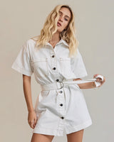 Juni Mini Dress // Vanilla