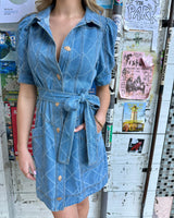 Bobbi Mini Dress // Blue Denim