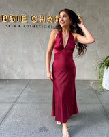 Rhianne Slip Dress // Wine