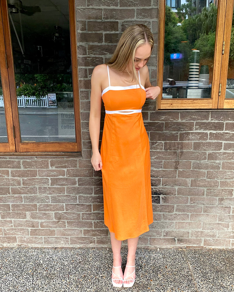 Mandarin Midi Dress