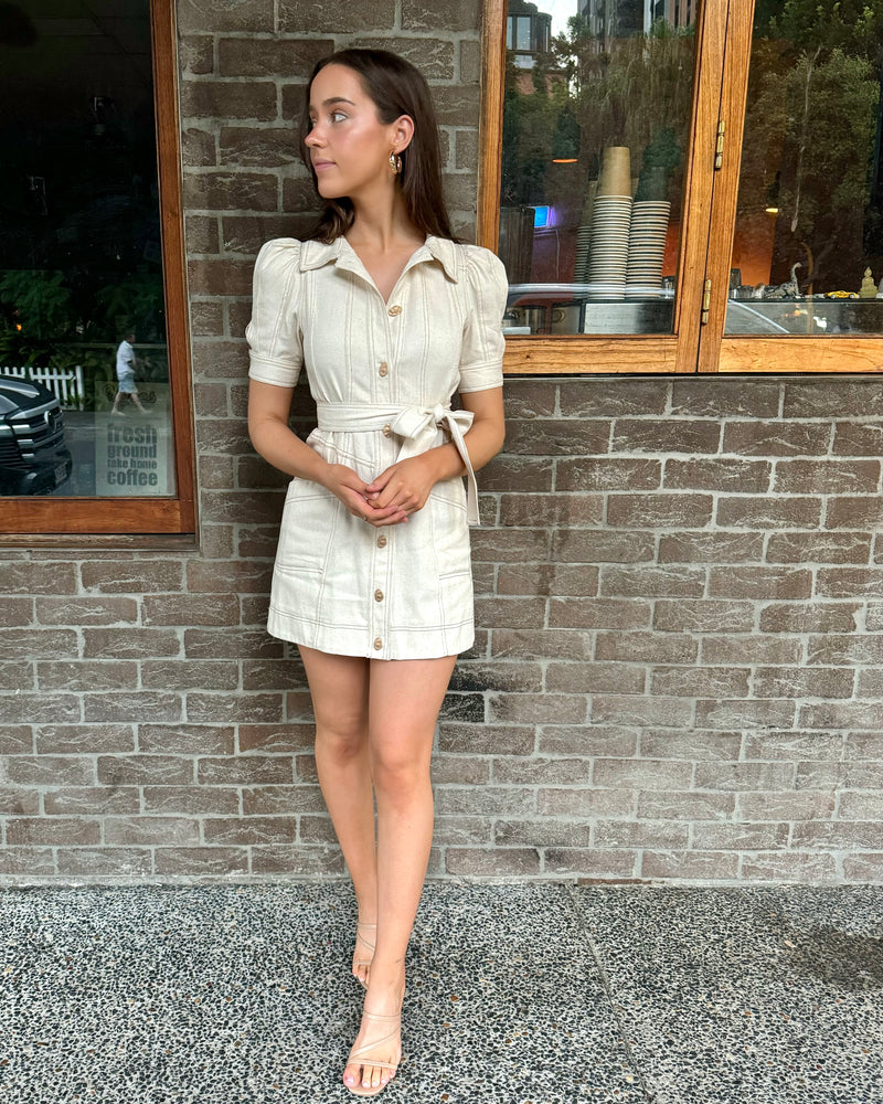 Bobbi Mini Dress // Sand