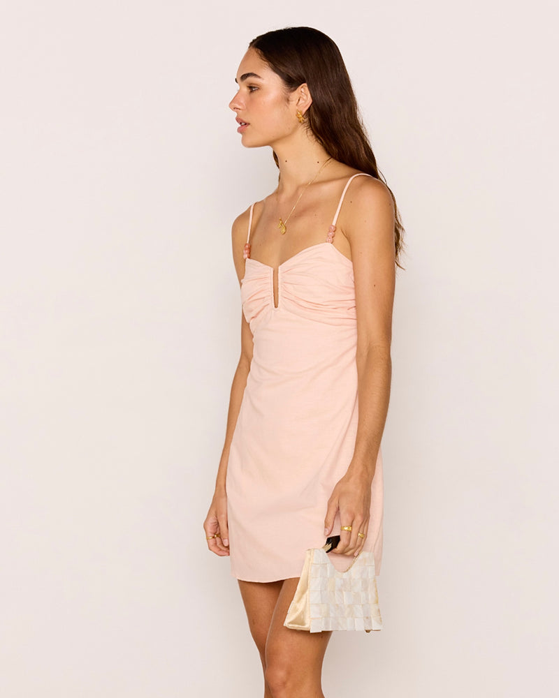 Jenae Mini Dress // Peach