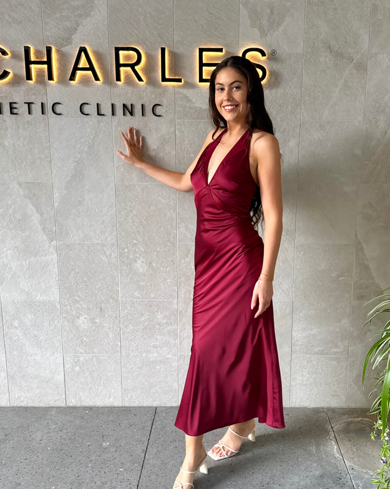 Rhianne Slip Dress // Wine