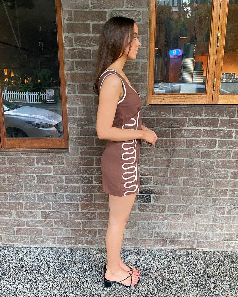 Meliora Mini Dress // Chocolate