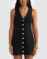 Aesha Linen Mini Dress // Pepper