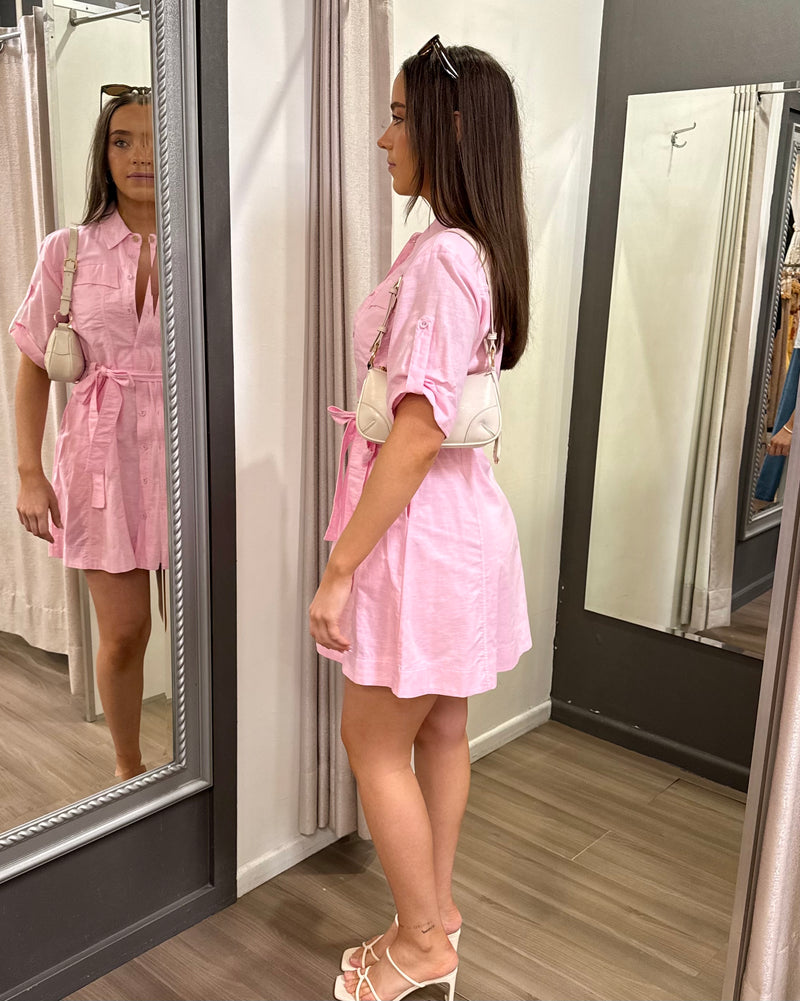 Alec Mini Dress // Bubblegum