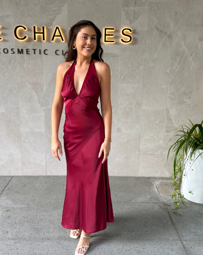 Rhianne Slip Dress // Wine