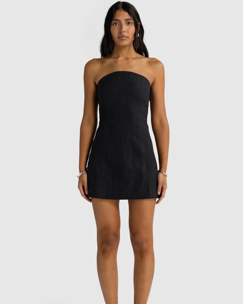 Giovani Linen Mini Dress // Pepper