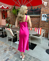 Geless Slip Dress // Fuchsia