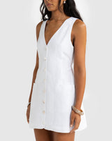 Aesha Linen Mini Dress // Salt