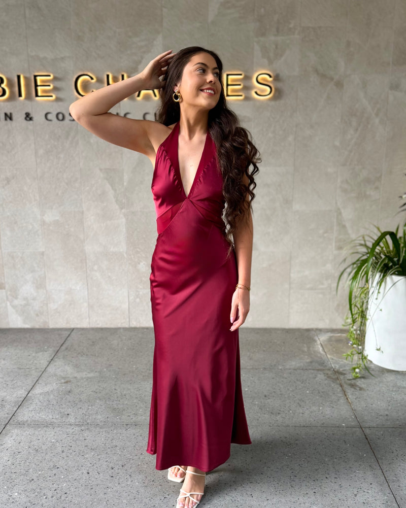 Rhianne Slip Dress // Wine