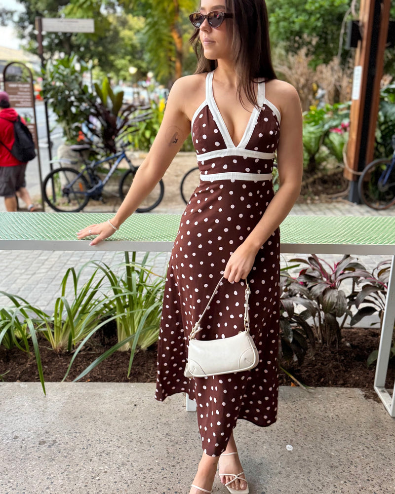 Zesty Maxi Dress // Polka Dot