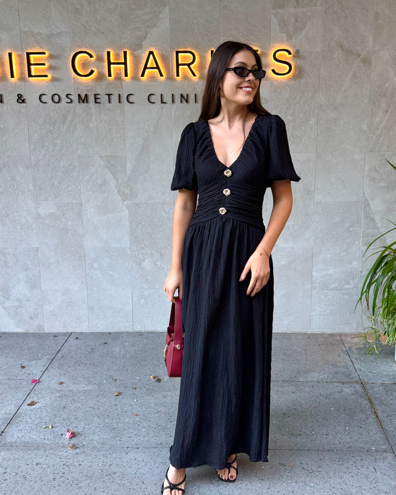 significant other patrice maxi dress – Euphora Color:Deep Olive Crepe / Deep Olive Chiffon Lightweight Trousers over construction ensures easy Elegant Black Sequins Prom