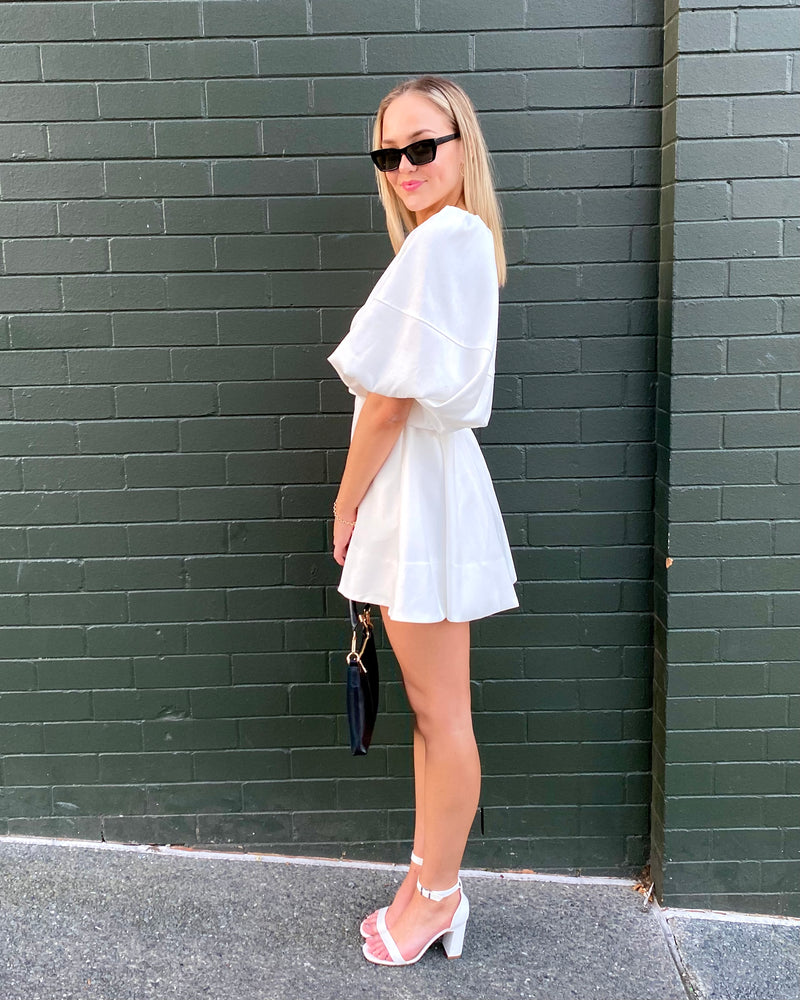 Pelly Mini Dress // White