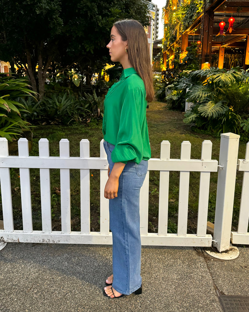 Heidi Blouse // Emerald