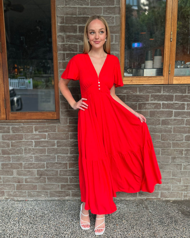 Hatice Maxi Dress // Rouge