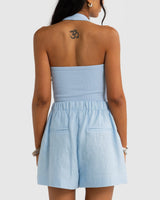 Montie Linen Shorts // Sky