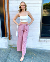 Matrix Palazzo Pants // Dusty Rose