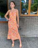 Sunday Market Bias Cut Midi Dress