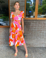 June Midi Dress // Hibiscus