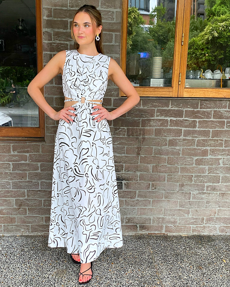 Genesis Maxi Dress // Salt & Pepper